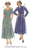 Misses' Loose Fitting Dress-