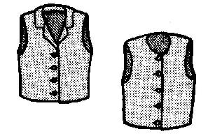 Men's Lapel or High Necked Vest-
